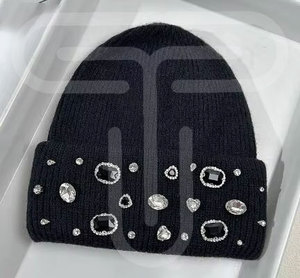 Gorro grueso suave personalizado de alta calidad para exteriores 100% para hombre, gorro de calavera con puños de punto cálido para deportes de invierno y uso diario, Jacquard - Product Image 2