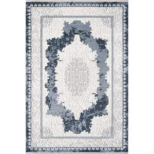 Alfombra Moderna con Diseño de Diamantes y Alta Calidad para Comedor - Product Image 1