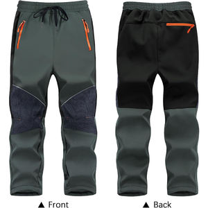 Pantalones de poliéster 100% Softshell transpirable para hombre OEM, pantalones deportivos informales, pantalones con paneles de malla personalizados para hombre - Product Image 2