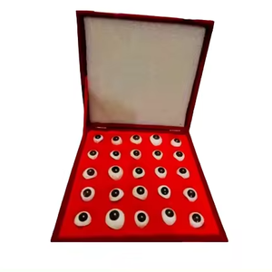 REEMPLAZAR CON OJOS DAÑADOS OJO PROTÉSICO HUMANO ~ OJO MARRÓN OSCURO ARTIFICIAL ANTIGUO JUEGO DE 5 PCS... - Product Image 1