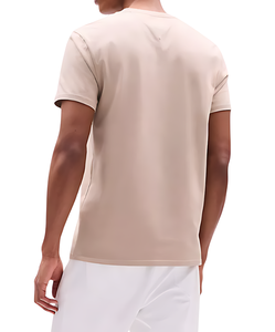 Vente en gros 100% coton col en V surdimensionné Gym Crew T-Shirt pour hommes haute qualité impression numérique personnalisée tricoté blanc imprimé Logo - Product Image 3