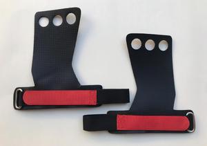 GAF Gym Exercise Fitness Haltérophilie 3 trous Poignées en cuir de gymnastique haltérophilie avec logo personnalisé - Product Image 6