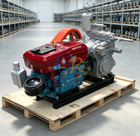 Pompe à boue en acier haute performance BW160/10 10MPa pour forage géologique de puits d'eau, compatible avec moteur diesel et petite foreuse carottière