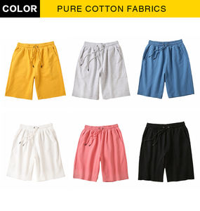 Venta caliente 7 colores 260gsm algodón francés Terry pantalones cortos personalizados en blanco verano hombres pantalones cortos de talla grande - Product Image 3