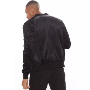 2024 personnalisé laine Bomber veste haute rue Style respirant imperméable hiver coupe-vent tricoté en cuir Offre Spéciale XL taille hommes - Product Image 5