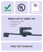 Vente en gros de clips de regroupement en nylon PA66 pour montage sur sapin, trou de 6 mm, autobloquant, 4,8 mm, 200 mm