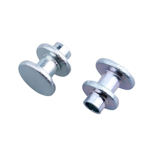 Remache Sólido Antideslizante de Doble Cabeza Plana, de Acero al Carbono Galvanizado en Zinc, Personalizado para Ventanas - Product Image 1