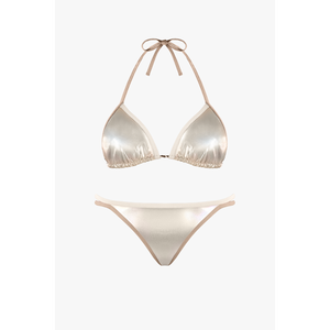 Bikini Completo-The Friki One Floral Gradient Pattern Sujetador push-up transpirable XL Calzoncillos de baño de talla grande con decoración con cordón - Product Image 3