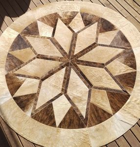 พรมหนังวัวลายดอกไม้แบบกำหนดเองได้หรูหราสำหรับห้องรับประทานอาหาร - Product Image 2