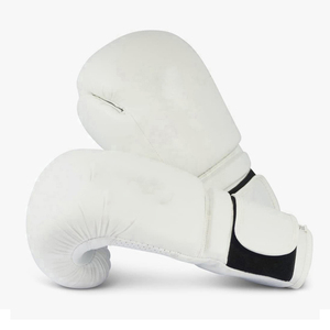 Guantes de boxeo profesionales de fábrica 2025, guantes de combate de cuero personalizados para entrenamiento, Color blanco personalizables - Product Image 2