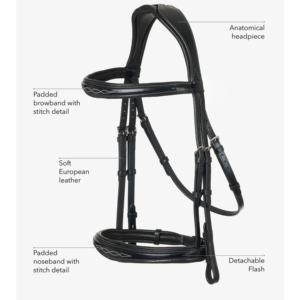 Brida de caballo ecuestre de lujo más vendida, equipo de carreras de caballos de cuero de lujo personalizable, mayorista de equitación de calidad de la India - Product Image 4