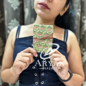 Nueva cubierta dura hecha a mano Real tela Cierre de hilo seguro diarios Boho Vintage cubierta colorida sin forro hoja reciclada diarios - Product Image 1