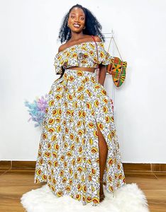 Conjunto de falda con estampado africano para mujer, ropa tradicional - Product Image 1