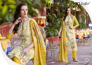 <b>Indian</b> Pakistani Designer Trendy Ethnic Party Wear Exclusive Pure Cotton <b>Fabric</b> Heavy Embroidery for Bridal Occasions-Salwar - Product Image 2