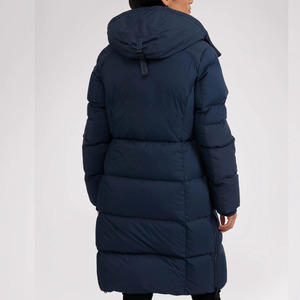 Invierno largo ganso abajo sobre la rodilla grueso impermeable resistente al frío burbuja mujer Puffer Down Coat - Product Image 3