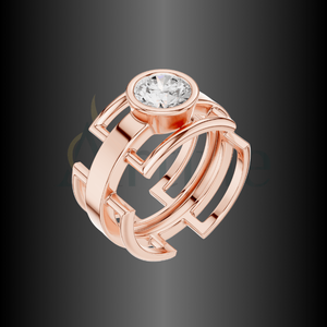Ultimate Look 14K Anillo de Amistad Joyería a juego Linda - Product Image 1