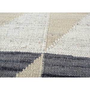 Tapis en laine tissée à plat Indusbar Gold, tapis géométrique rectangulaire en jute fait main pour la maison, la chambre ou le couloir - Modèle ADWL-13088 - Product Image 3
