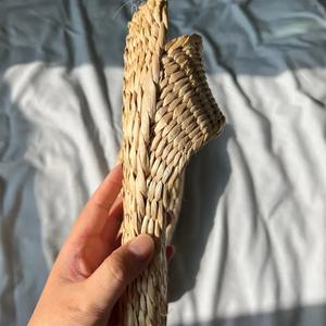 Straw Sandals Women, Handmade Straw Slippers, <b>House</b> Spa <b>Shoes</b>, Eco Friendly Summer Slippers, Bedroom Sandals - Product Image 1