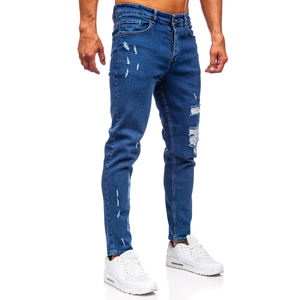 <b>Men</b> straight <b>slim</b> fit denim jeans with stretch fabric and clean finish ideal for casual office and everyday wear - Product Image 3