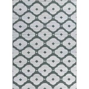 Alhambra Ivory - Alfombras de lana planas tejidas a mano con diseño geométrico de diamantes y rectángulos, alfombras de yute para el hogar y la mesita de noche ADWL-13130 - Product Image 1