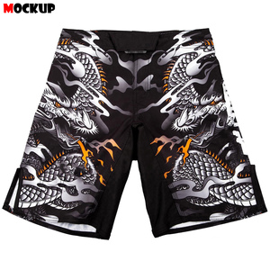 High Quality Custom Logo Printed 100% Polyester MMA <b>Shorts</b> for Unisex New Style <b>Grappling</b> Training Wears Boxing Martial Arts - Product Image 3
