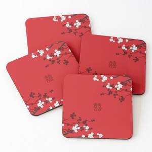 51 sous-verres imprimés en bois de manguier/bois d'acacia sur du thé ensemble de 4 pièces accessoires de cuisine maison et boîte de cuisine ustensiles de cuisine - Product Image 6