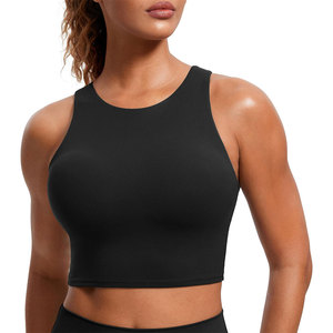 OEM Lightweight Women's Yoga <b>Bra</b> High Support Four-Way <b>Stretch</b> Spandex/Nylon Fabric Custom Logo Gym Fitness Private Label - Product Image 1