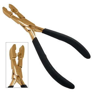 Kit complet d'outils d'extension de cheveux en acier inoxydable avec perles, kit d'outils d'extension de cheveux de haute qualité pour stylistes avec pince - Product Image 2