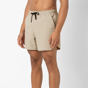 2025 été nouvelle mode hommes Shorts décontracté 100% coton poche ample fente ouverte solide motif sport Shorts pour hommes - Product Image 2