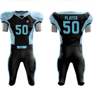 Uniforme de football américain léger et très vendu pour hommes, 100% polyester, vêtements d'entraînement de haute qualité, uniforme de football - Product Image 4
