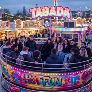 Équipement de parc d'attractions extérieur incroyable : Manège Disco <span class=keywords><strong>Tagada</strong></span> à 24 places imbattable à vendre - Product Image 3