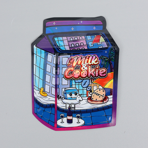Zhihe Chứng Khoán mới hộp hiển thị và túi Mylar 3.5g bao bì holograph dây kéo đóng gói túi nhựa Pouch Mylar túi với hộp - Product Image 1
