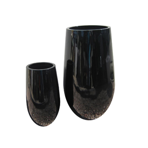 Ensemble de pots de fleurs en fibre de verre de style traditionnel de haute qualité Nouveau design pour une utilisation intérieure/extérieure Plusieurs tailles 2 pièces faites jardin - Product Image 3