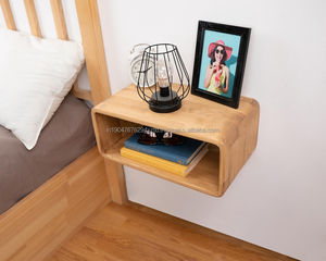 Indian Handmade Eco-Friendly Modern Floating <b>Nightstand</b> 3-Drawer Storage Wall-Mounted Bedroom Living Room Hotel-Style Home Decor - Product Image 1