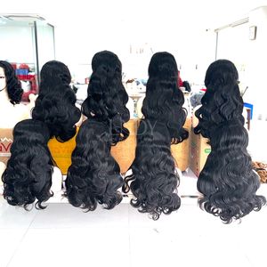 Peluca de cabello humano vietnamita 100% de la mejor calidad, pelucas frontales de encaje de Color Natural con ondas corporales, grado de cabello virgen - Product Image 1