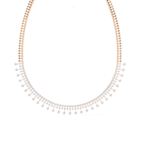 Collier goutte d'or jaune 14K de créateur avec diamants de laboratoire de 4,51 carats Bijoux de mariée de luxe pour femmes