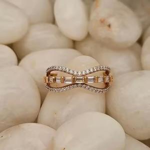 IGI certificado personalizado 18K oro joyería fina laboratorio cultivado diamante anillo personalizado anillo de compromiso para mujeres Acero inoxidable principal - Product Image 2