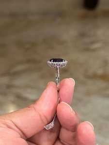 Natural Amethyst Zircon White Ring February Birthstone 925 Sterling Silver 14K Gold Plated Fine <b>Elegant</b> Jewelry - Product Image 2