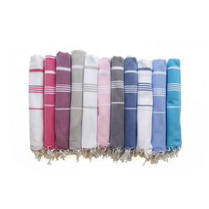 Toalla de algodón turco Fouta patrón de rayas 100% uso en la playa Venta caliente del proveedor indio directo de Turquía - Product Image 2