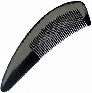 Peigne en corne naturelle fait à la main antistatique et respectueux des cheveux fini lisse sans statique - Product Image 6