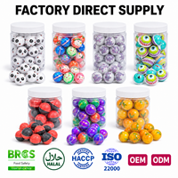 Bonbons Gélifiés en Gros en Forme d'Animaux Panda, Remplis au Centre, Halal, Doux, Fruités, en Pot, pour Snacks, Fabrication OEM/ODM