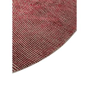 พรมขนสัตว์และใยวิสโคสสีเบจและสีน้ำตาล ทอมือลายทาง 3 มิติ สำหรับตกแต่งบ้าน รุ่น Tnq-1203 - Product Image 4