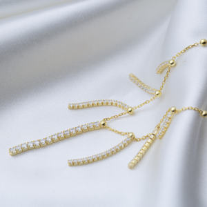 New Fashion Round Cut Zircon Stone <b>Tennis</b> Chain Woman <b>Necklace</b> Turkish Handmade Wholesale 925 Sterling Silver Jewelry - Product Image 4