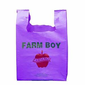 Sac en plastique personnalisé de T-shirt de LDPE avec l'emballage de poignée de gilet d'impression d'héliogravure au Viet Nam à bon prix - Product Image 1