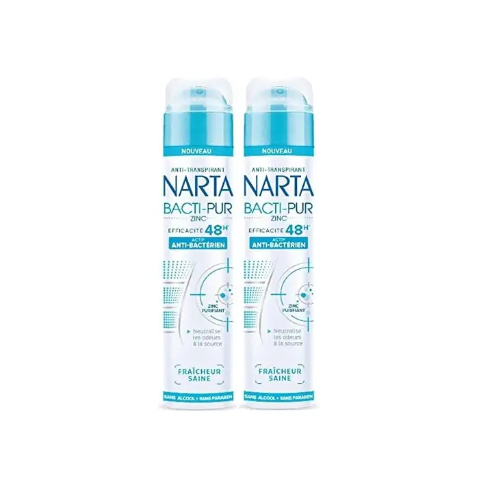 Narta-deodorant לנשים-תרסיס-bacti-Pur רעננות בריאה-Pur-יעיל 48 200 מ "ל-חבילה של 2