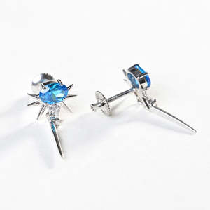 CLARA ต่างหูเงินแท้ 925 รุ่นโดโลเรส เครื่องประดับแฟชั่นทันสมัย - Product Image 4
