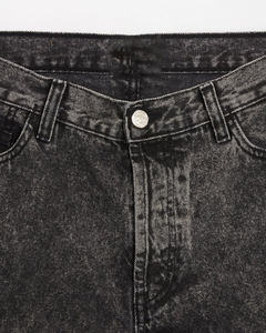 Pantalones cortos de mezclilla con lavado ácido para hombre Pantalones cortos con lavado ácido vintage Pantalones cortos casuales con lavado ácido de verano - Product Image 2