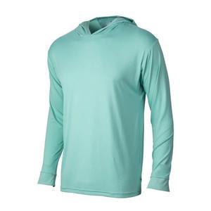 Sweat à capuche de performance pour homme, respirant, anti-humidité, antibactérien, imperméable, UPF 50+, séchage rapide, bambou, élasthanne, avec trou pour le pouce - Product Image 1