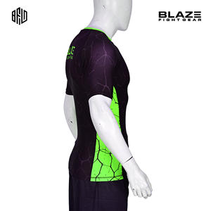 Rashguard bjj de compression pour hommes pour gymworkout et vêtements de fitness protège-éruptions cutanées imprimé par sublimation complète pour hommes - Product Image 5