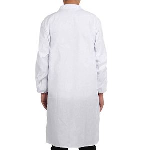 Bata de laboratorio médica de ajuste moderno para profesionales de la salud, diseño funcional, tela vaquera transpirable, duradera y cómoda - Product Image 6